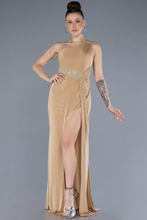 Robe de Soirée Longue Or ABU4599