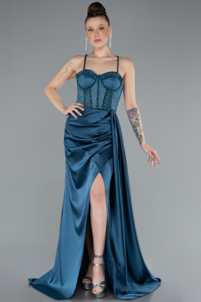 Robe de Soirée Satin Longue ABU3030