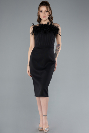 Robe de Cérémonie Midi Noir ABK2267