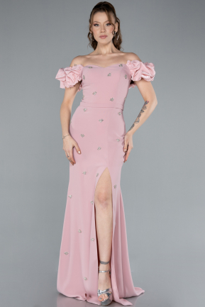 Robe de Soirée Longue Poudre ABU4696