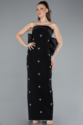 Robe de Soirée Longue Noir ABU4716