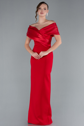 Robe de Soirée Longue Rouge ABU4731