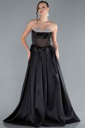 Robe de Soirée Longue Noir ABU4742