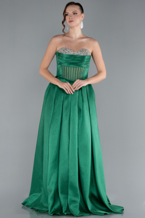 Robe de Soirée Longue Vert ABU4742