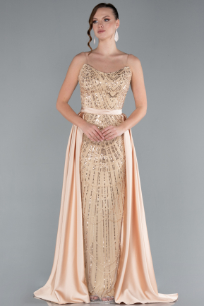 Robe de Soirée Longue Or ABU4745