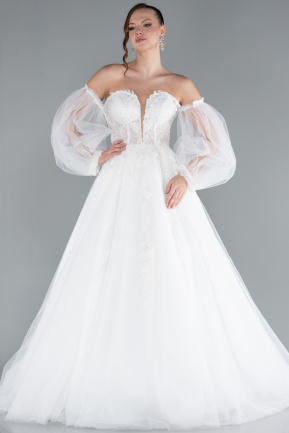 Robes de Mariage Longue Blanc ABG111