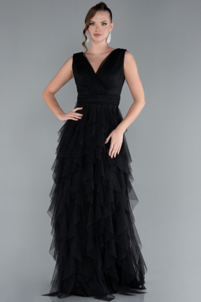 Robe de Soirée Longue Noir ABU4723