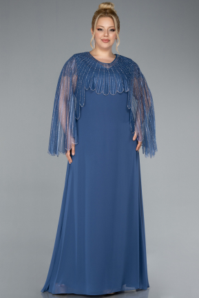 Robe De Soirée Grande Taille Mousseline Longue ABU4632