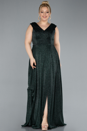 Robe De Soirée Grande Taille Longue Émeraude ABU4718