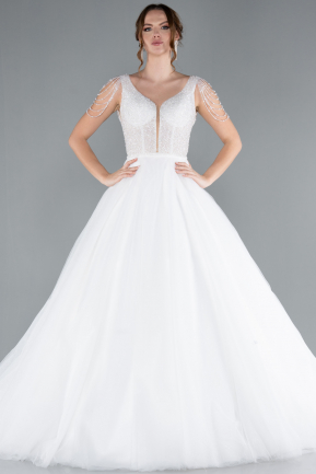Robes de Mariage Longue Blanc ABG090