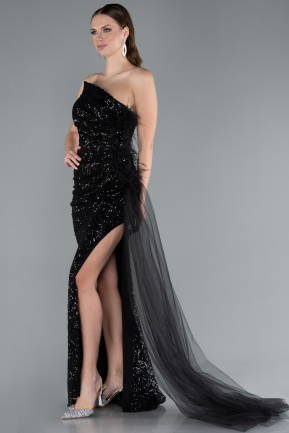 Robe de Soirée Longue Noir ABU4772