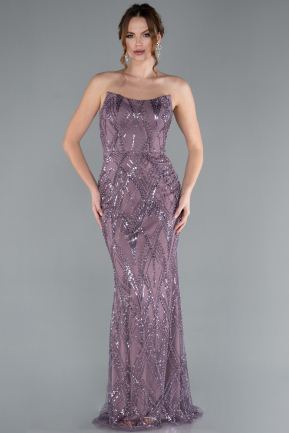 Robe de Soirée Longue Lavande ABU4775