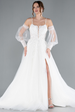 Robes de Mariage Longue Blanc ABG114