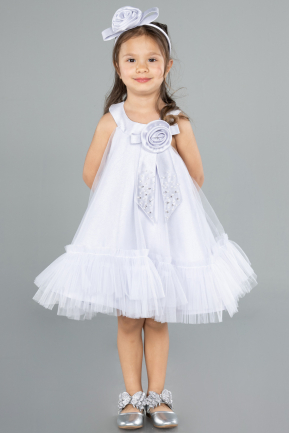 Robe de Soirée Enfants Courte Lilas ABK2296