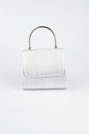 Sac de Soirée Coupe Au Laser Argent SH842