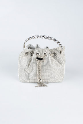 Sac de Soirée Luxe Plâtre Argent SH846