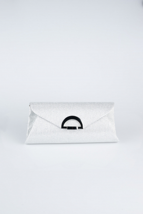 Sac de Soirée Luxe Argenté Argent SH845