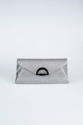 Sac de Soirée Luxe Argenté Platine SH845