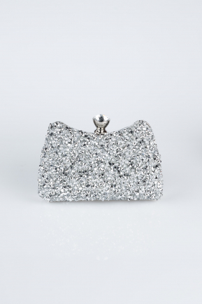 Sac de Soirée Luxe Argent SH828
