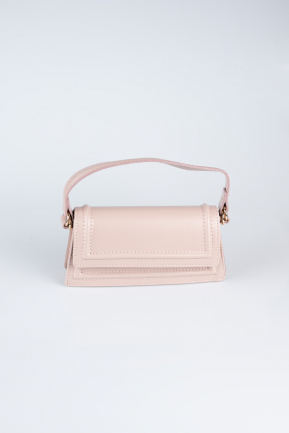 Sac De Soirée Luxe Cuir Couleur Rose KC409
