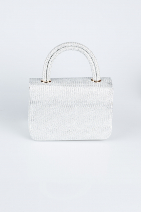 Sac de Soirée Luxe Argenté Argent KC264
