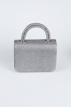 Sac de Soirée Luxe Argenté Platine KC264