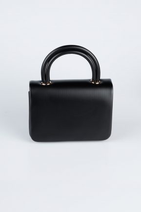 Sac de Soirée Luxe Cuir Noir KC264