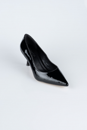 Stiletto Cuir Verni Noir AB1135