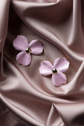 Boucle d'Oreille Rose BJ1020