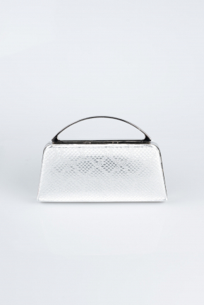 Sac de Soirée Luxe A motifs Argent V349