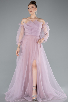 Robe De Soirée Longue Poudre ABU2076