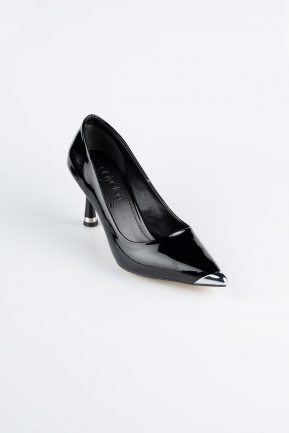 Stiletto Cuir Verni Noir AB1137