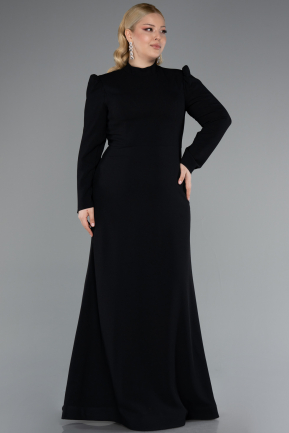 Robe De Soirée Grande Taille Longue Noir ABU4977