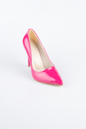 Stiletto Cuir Verni Fushia ABR1140