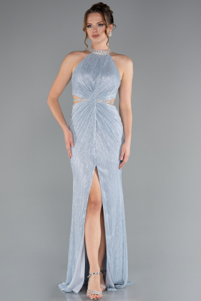 Robe De Soirée Longue Bleu clair ABU4324