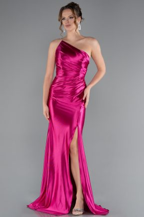 Robe de Soirée Longue Fushia ABU5022