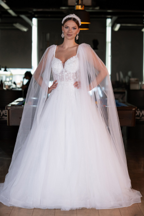 Robes de Mariage Longue Blanc ABG137