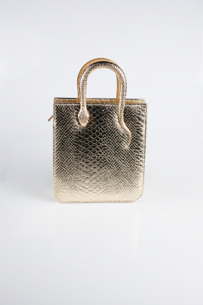 Sac de Soirée A motifs Or KC143