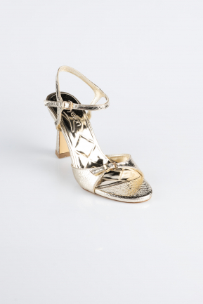 Chaussure de soirée Cuir Verni Or AB1141