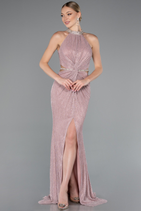 Robe de Soirée Longue Poudre ABU4324