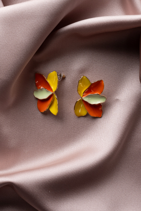 Boucle d'Oreille Orange BJ1032