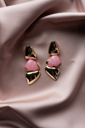 Boucle d'Oreille Rose BJ1042