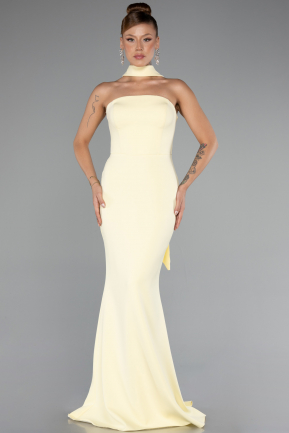 Robe De Soirée Longue Jaune ABU5097