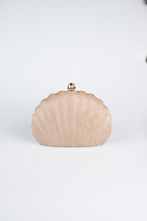 Sac De Soirée Luxe Couleur Daim Vison KC180
