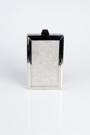 Sac de Soirée Luxe Plâtre Argent KC820
