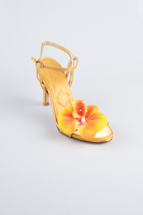 Chaussure de soirée Satin Jaune AB1151