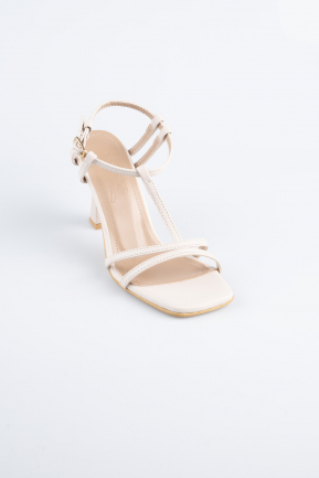 Chaussure de soirée Cuir Beige AB1153