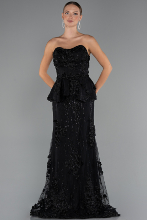 Robe de Soirée Longue Noir ABU5249