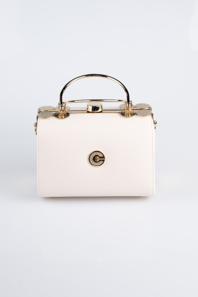 Sac de Soirée Luxe Cuir Nude KC170