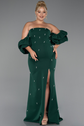 Robe De Soirée Grande Taille Longue Émeraude ABU4990